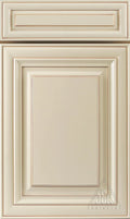 Creme Glazed Raised Panel Cabinet